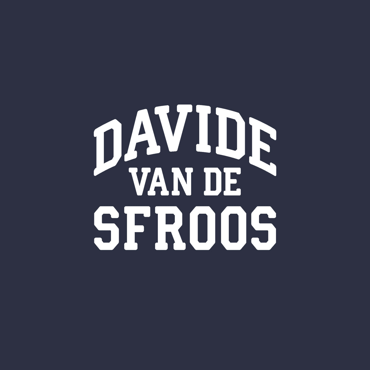 Felpa Davide Van De Sfroos College