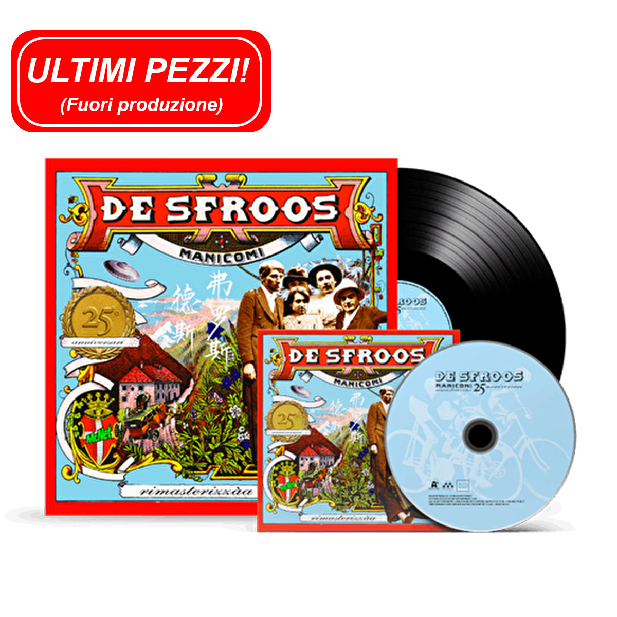 Manicomi - 25° anniversari - Ed. DELUXE (Doppio Vinile LP + CD Audio)