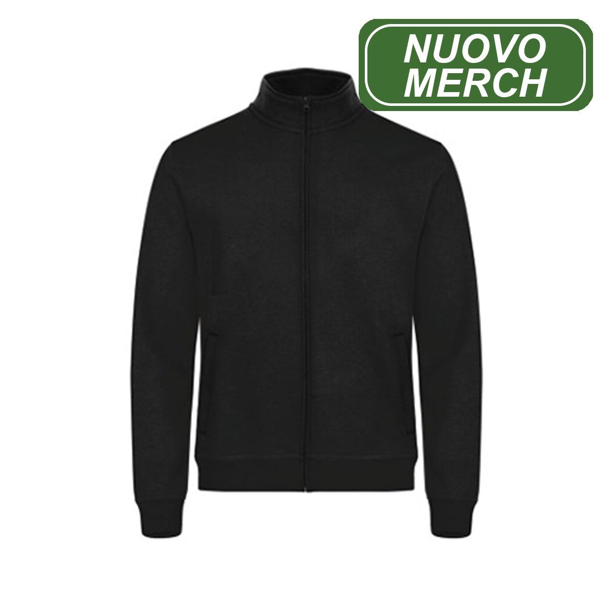 Felpa a collo alto con zip