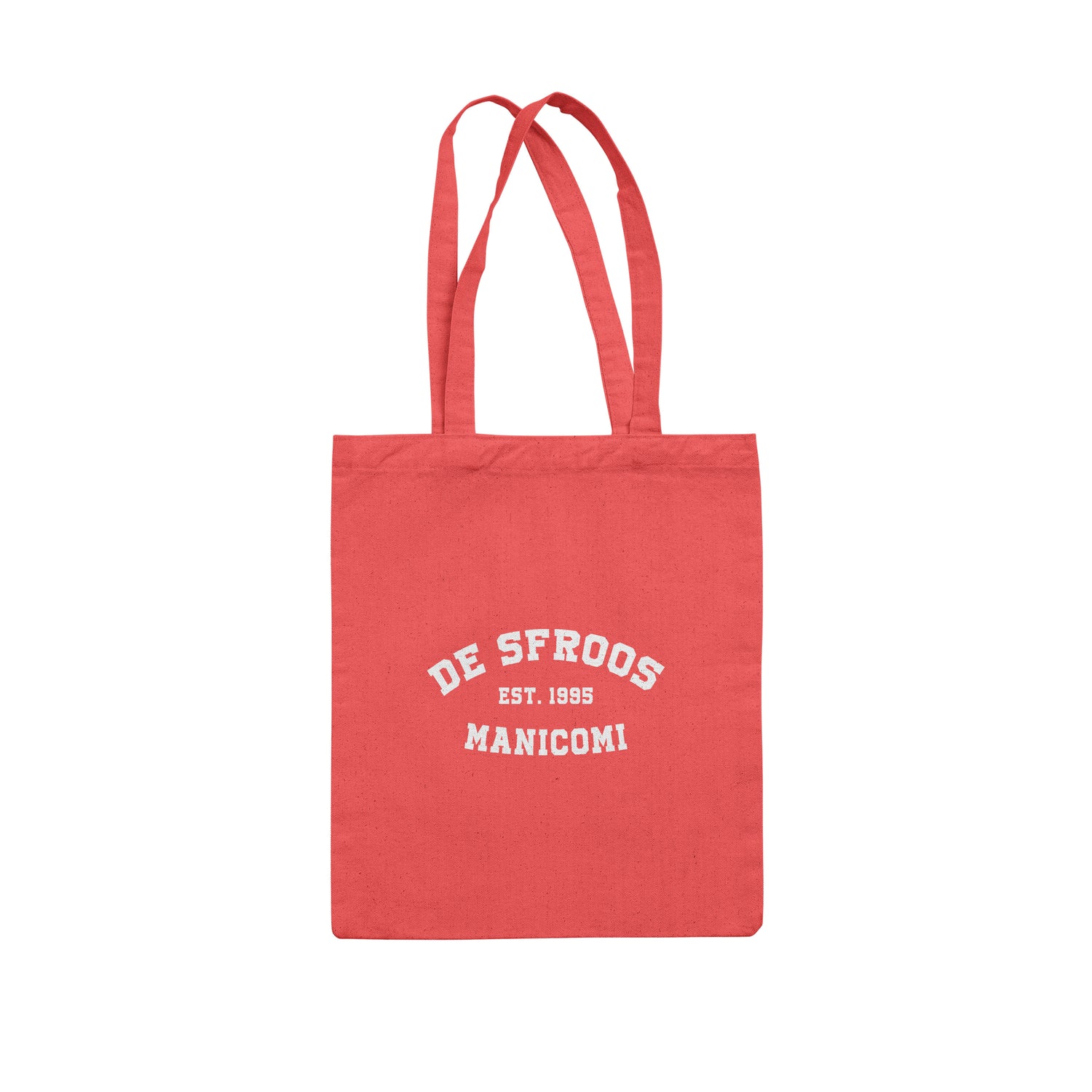 Borsa in tessuto De Sfroos Est. 1995 Manicomi